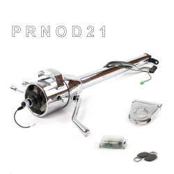 Tilt Column Chrome - Column Shift O/D 3.5" Drop Push Button w/ RFID - Part Number: HEXCC1XCO035XPXX1