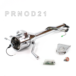 Tilt Column Chrome - Column Shift O/D 3.5" Drop Push Button RD  - Part Number: HEXCC1XCO035XPRD0