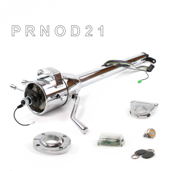 Tilt Column Chrome - Column Shift O/D FLR MNT 2.5" Drop Push Button OR w/ RFID - Part Number: HEXCC1XCO125XPOR1