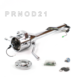 Tilt Column Chrome - Column Shift O/D FLR MNT Push Button BL w/ RFID - Part Number: HEXCC1XCO1XXPBL1