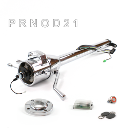 Tilt Column Chrome - Column Shift O/D FLR MNT Push Button RD w/ RFID - Part Number: HEXCC1XCO1XXPRD1