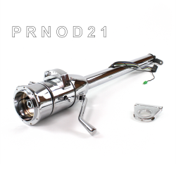 Tilt Column Chrome - Column Shift O/D 2.5" Drop 9 Hole  - Part Number: HEXCC1XCO0259X0