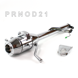 Tilt Column Chrome - Column Shift O/D 3.5" Drop 6 Hole  - Part Number: HEXCC1XCO0356X0