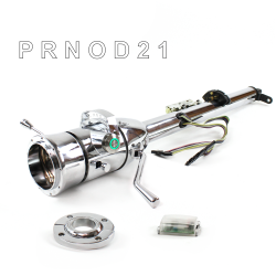 Keyed Tilt Column Chrome - Column Shift O/D FLR MNT 9 Hole Push Button GN  - Part Number: HEXCC1KCO1X9PGN0