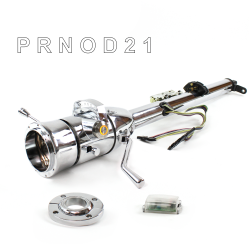 Keyed Tilt Column Chrome - Column Shift O/D FLR MNT 9 Hole Push Button OR  - Part Number: HEXCC1KCO1X9POR0