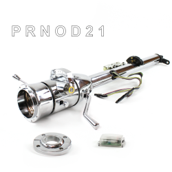 Keyed Tilt Column Chrome - Column Shift O/D FLR MNT 9 Hole Push Button YL  - Part Number: HEXCC1KCO1X9PYL0