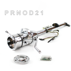 Keyed Tilt Column Chrome - Column Shift O/D FLR MNT 9 Hole Push Button  - Part Number: HEXCC1KCO1X9PXX0