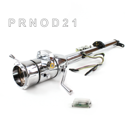 Keyed Tilt Column Chrome - Column Shift O/D 9 Hole Push Button OR  - Part Number: HEXCC1KCO0X9POR0