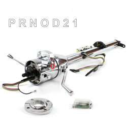 Keyed Tilt Column Chrome - Column Shift O/D FLR MNT Push Button RD  - Part Number: HEXCC1KCO1XXPRD0