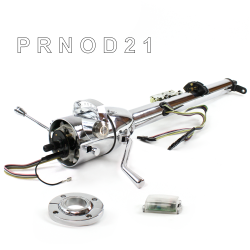 Keyed Tilt Column Chrome - Column Shift O/D FLR MNT Push Button  - Part Number: HEXCC1KCO1XXPXX0