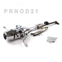 Keyed Tilt Column Chrome - Column Shift O/D 2.5" Drop 6 Hole  - Part Number: HEXCC1KCO0256X0