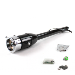 Tilt Column Black - Floor Shift 2.5" Drop 9 Hole Push Button GN w/ RFID - Part Number: HEXCB2XXX0259PGN1