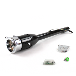 Tilt Column Black - Floor Shift 2.5" Drop 9 Hole Push Button GN  - Part Number: HEXCB2XXX0259PGN0