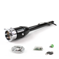 Tilt Column Black - Floor Shift FLR MNT 9 Hole Push Button GN w/ RFID - Part Number: HEXCB2XXX1X9PGN1