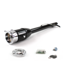 Tilt Column Black - Floor Shift FLR MNT 9 Hole Push Button BL w/ RFID - Part Number: HEXCB2XXX1X9PBL1