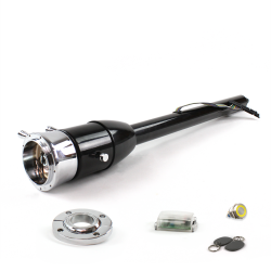 Tilt Column Black - Floor Shift FLR MNT 9 Hole Push Button YL w/ RFID - Part Number: HEXCB2XXX1X9PYL1