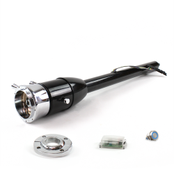 Tilt Column Black - Floor Shift FLR MNT 9 Hole Push Button BL  - Part Number: HEXCB2XXX1X9PBL0