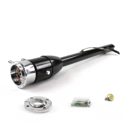 Tilt Column Black - Floor Shift FLR MNT 9 Hole Push Button YL  - Part Number: HEXCB2XXX1X9PYL0