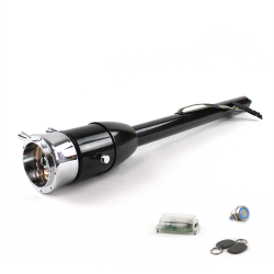 Tilt Column Black - Floor Shift 9 Hole Push Button BL w/ RFID - Part Number: HEXCB2XXX0X9PBL1