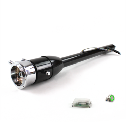 Tilt Column Black - Floor Shift 9 Hole Push Button GN  - Part Number: HEXCB2XXX0X9PGN0