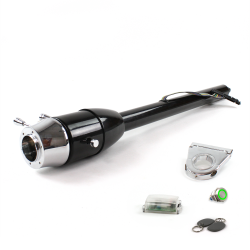 Tilt Column Black - Floor Shift 3.5" Drop 6 Hole Push Button GN w/ RFID - Part Number: HEXCB2XXX0356PGN1