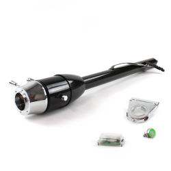 Tilt Column Black - Floor Shift 3.5" Drop 6 Hole Push Button GN  - Part Number: HEXCB2XXX0356PGN0