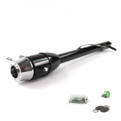 Tilt Column Black - Floor Shift 6 Hole Push Button GN w/ RFID - Part Number: HEXCB2XXX0X6PGN1