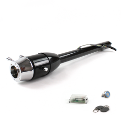 Tilt Column Black - Floor Shift 6 Hole Push Button BL w/ RFID - Part Number: HEXCB2XXX0X6PBL1