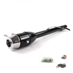 Tilt Column Black - Floor Shift 6 Hole Push Button RD w/ RFID - Part Number: HEXCB2XXX0X6PRD1