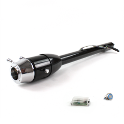 Tilt Column Black - Floor Shift 6 Hole Push Button BL  - Part Number: HEXCB2XXX0X6PBL0