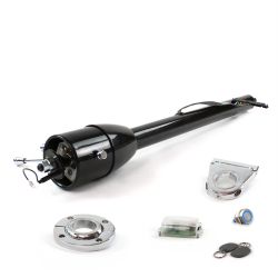 Tilt Column Black - Floor Shift FLR MNT 3.5" Drop Push Button BL w/ RFID - Part Number: HEXCB2XXX135XPBL1