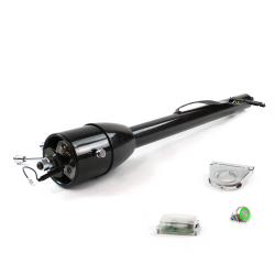 Tilt Column Black - Floor Shift 2.5" Drop Push Button GN  - Part Number: HEXCB2XXX025XPGN0