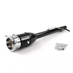 Tilt Column Black - Floor Shift 2.5" Drop 9 Hole  - Part Number: HEXCB2XXX0259X0