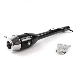 Tilt Column Black - Floor Shift 3.5" Drop 6 Hole  - Part Number: HEXCB2XXX0356X0