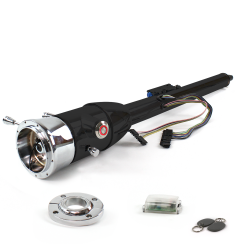 Keyed Tilt Column Black - Floor Shift FLR MNT 9 Hole Push Button RD w/ RFID - Part Number: HEXCB2KXX1X9PRD1