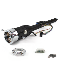 Keyed Tilt Column Black - Floor Shift FLR MNT 9 Hole Push Button w/ RFID - Part Number: HEXCB2KXX1X9PXX1