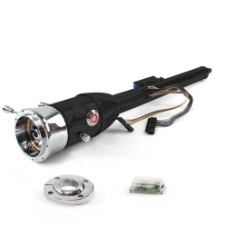 Keyed Tilt Column Black - Floor Shift FLR MNT 9 Hole Push Button RD  - Part Number: HEXCB2KXX1X9PRD0