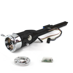 Keyed Tilt Column Black - Floor Shift FLR MNT 9 Hole Push Button  - Part Number: HEXCB2KXX1X9PXX0