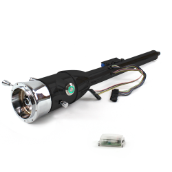 Keyed Tilt Column Black - Floor Shift 9 Hole Push Button GN  - Part Number: HEXCB2KXX0X9PGN0