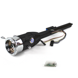 Keyed Tilt Column Black - Floor Shift 9 Hole Push Button BL  - Part Number: HEXCB2KXX0X9PBL0