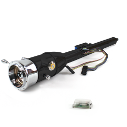 Keyed Tilt Column Black - Floor Shift 9 Hole Push Button OR  - Part Number: HEXCB2KXX0X9POR0