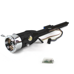 Keyed Tilt Column Black - Floor Shift 9 Hole Push Button YL  - Part Number: HEXCB2KXX0X9PYL0