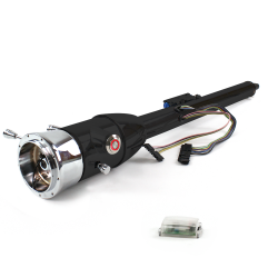 Keyed Tilt Column Black - Floor Shift 9 Hole Push Button RD  - Part Number: HEXCB2KXX0X9PRD0