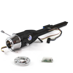 Keyed Tilt Column Black - Floor Shift FLR MNT 6 Hole Push Button BL  - Part Number: HEXCB2KXX1X6PBL0