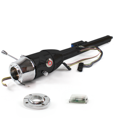 Keyed Tilt Column Black - Floor Shift FLR MNT 6 Hole Push Button RD  - Part Number: HEXCB2KXX1X6PRD0