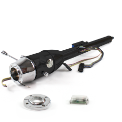 Keyed Tilt Column Black - Floor Shift FLR MNT 6 Hole Push Button  - Part Number: HEXCB2KXX1X6PXX0