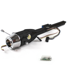 Keyed Tilt Column Black - Floor Shift 6 Hole Push Button YL  - Part Number: HEXCB2KXX0X6PYL0