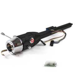 Keyed Tilt Column Black - Floor Shift 6 Hole Push Button RD  - Part Number: HEXCB2KXX0X6PRD0