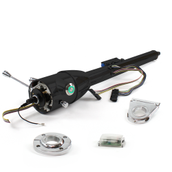 Keyed Tilt Column Black - Floor Shift FLR MNT 3.5" Drop Push Button GN  - Part Number: HEXCB2KXX135XPGN0