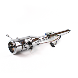 Keyed Tilt Column Chrome - Floor Shift 9 Hole  - Part Number: HEXCC2KXX0X9X0